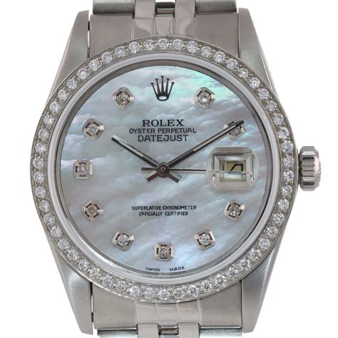 rolex datejust 36mm wrist|Rolex 36mm Datejust diamond bezel.